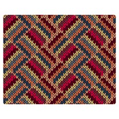 Geometric Knitting Double Sided Flano Blanket (medium)  by goljakoff