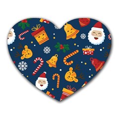 Christmas Love 2 Heart Mousepads by designsbymallika