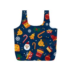 Christmas Love 2 Full Print Recycle Bag (s) by designsbymallika