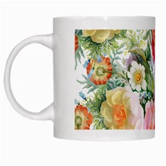 Vintage Flowers White Mugs by goljakoff