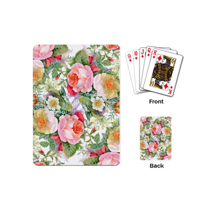 Vintage flowers Playing Cards Single Design (Mini)