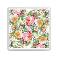 Vintage Flowers Memory Card Reader (square) by goljakoff