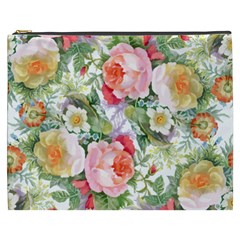 Vintage Flowers Cosmetic Bag (xxxl) by goljakoff