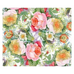 Vintage Flowers Double Sided Flano Blanket (small)  by goljakoff