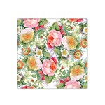 Vintage flowers Satin Bandana Scarf Front