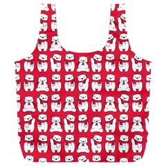 Cute Winter Bear Full Print Recycle Bag (xxl) by designsbymallika