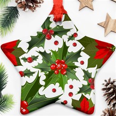 Christmas Berries Ornament (star) by goljakoff