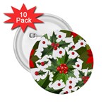 Christmas berries 2.25  Buttons (10 pack)  Front