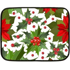 Christmas Berries Double Sided Fleece Blanket (mini)  by goljakoff