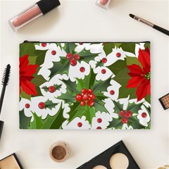 Christmas Berries Cosmetic Bag (large) by goljakoff