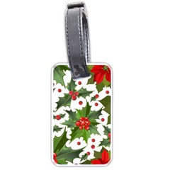 Christmas Berries Luggage Tag (one Side) by goljakoff