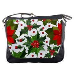 Christmas Berries Messenger Bag by goljakoff