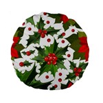 Christmas berries Standard 15  Premium Round Cushions Front