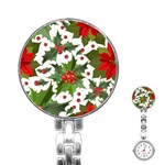 Christmas berries Stainless Steel Nurses Watch Front