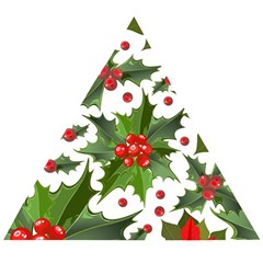 Christmas Berries Wooden Puzzle Triangle by goljakoff