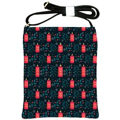 Christmas Candles Shoulder Sling Bag by designsbymallika