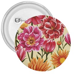 Retro Flowers 3  Buttons by goljakoff