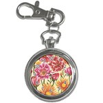 Retro flowers Key Chain Watches Front