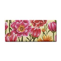 Retro Flowers Hand Towel by goljakoff