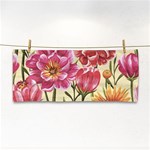 Retro flowers Hand Towel Front