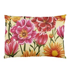 Retro Flowers Pillow Case by goljakoff