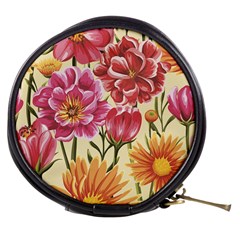 Retro Flowers Mini Makeup Bag by goljakoff