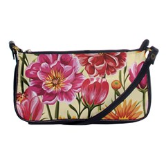 Retro Flowers Shoulder Clutch Bag by goljakoff