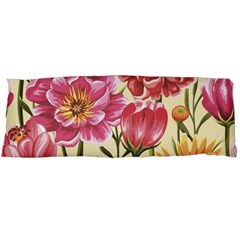 Retro Flowers Body Pillow Case (dakimakura) by goljakoff