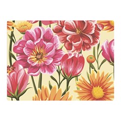 Retro Flowers Double Sided Flano Blanket (mini)  by goljakoff