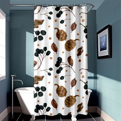 Pine Cones Love Christmas Candles Shower Curtain 36  X 72  (stall)  by designsbymallika