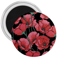 Red Flowers 3  Magnets by goljakoff