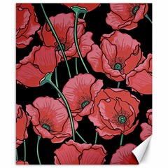 Red Flowers Canvas 8  X 10  by goljakoff