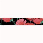 Red flowers Small Bar Mats 24 x4  Bar Mat