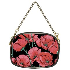 Red Flowers Chain Purse (one Side) by goljakoff