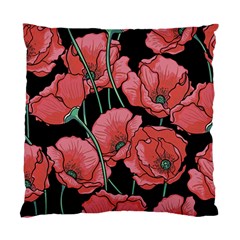 Red Flowers Standard Cushion Case (two Sides) by goljakoff