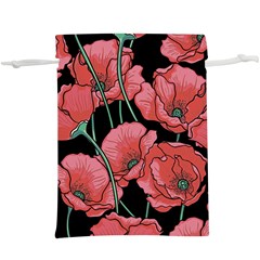 Red Flowers  Lightweight Drawstring Pouch (xl) by goljakoff