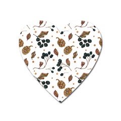 Pine Cones Love Heart Magnet by designsbymallika