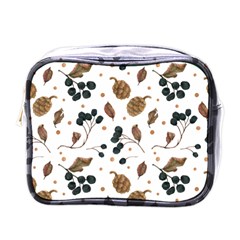 Pine Cones Love Mini Toiletries Bag (one Side) by designsbymallika