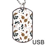 Pine Cones Love Dog Tag USB Flash (Two Sides) Back