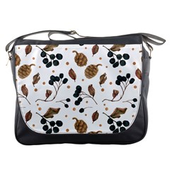 Pine Cones Love Messenger Bag by designsbymallika