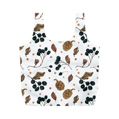 Pine Cones Love Full Print Recycle Bag (m) by designsbymallika