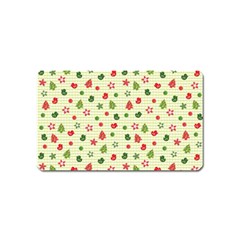 Cute Christmas Pattern Magnet (name Card) by designsbymallika