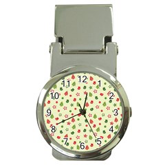 Cute Christmas Pattern Money Clip Watches by designsbymallika