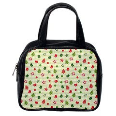 Cute Christmas Pattern Classic Handbag (one Side) by designsbymallika