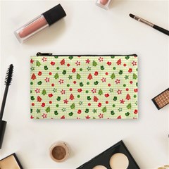 Cute Christmas Pattern Cosmetic Bag (small) by designsbymallika