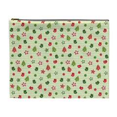 Cute Christmas Pattern Cosmetic Bag (xl) by designsbymallika