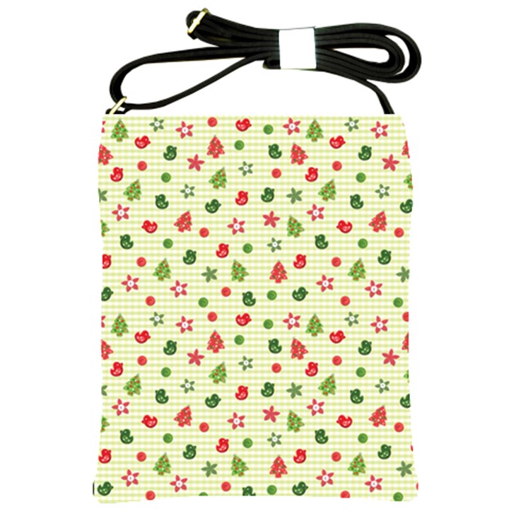 Cute Christmas Pattern Shoulder Sling Bag