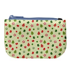 Cute Christmas Pattern Large Coin Purse by designsbymallika