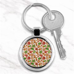 Christmas Love 6 Key Chain (round) by designsbymallika