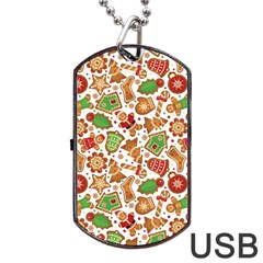 Christmas Love 6 Dog Tag Usb Flash (one Side) by designsbymallika